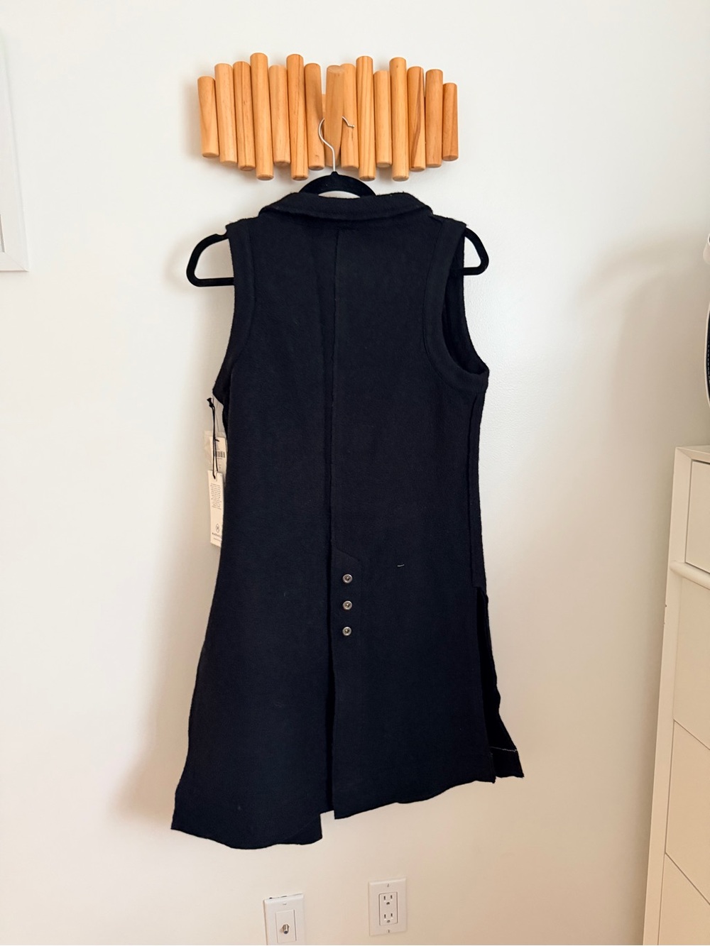 Anthropologie Marled Black Sleeveless Vest - Picture 7 of 9